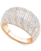 Victoria Townsend Diamond Statement Ring (1/4 Ct. T.w.) In 18k Rose Gold-plated Sterling Silver