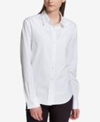 Dkny Cotton Button-front Shirt