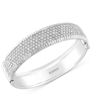 Pave Classica By Effy Diamond Bangle Bracelet (6 Ct. T.w.) In 14k White Gold