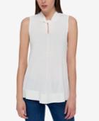 Tommy Hilfiger Sleeveless Twist-detail Sweater, Only At Macy's