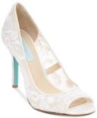 Blue By Betsey Johnson Adley Embroidered Evening Pumps Women's Shoes