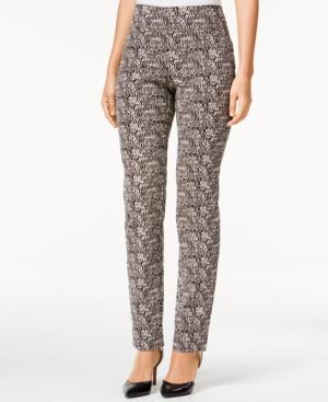 Charter Club Cambridge Printed Straight-leg Pants, Only At Macy's