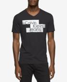 Calvin Klein Jeans Men's Stacked Block Logo Graphic-print T-shirt