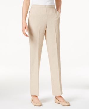 Alfred Dunner Ladies Who Lunch Textured Straight-leg Pants