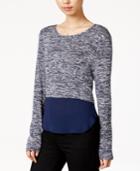 Maison Jules Split-back Contrast Top, Only At Macy's