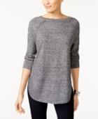 Style & Co Laced-seam Tunic Sweater, Created For Macy's