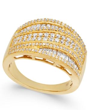 Diamond Multi-row Statement Ring (1 Ct. T.w.) In 14k Gold