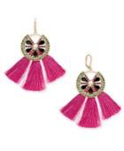 I.n.c. Gold-tone Multi-pave & Stone Watermelon Tassel Drop Earrings, Created For Macy's