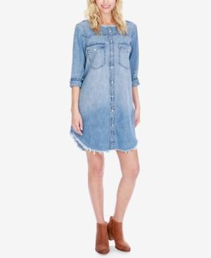 Lucky Brand Cotton Denim Shirtdress