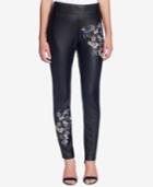 Catherine Catherine Malandrino Jude Embroidered Faux-leather Pants