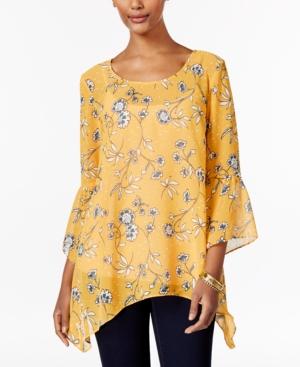 Style & Co. Floral-print Blouse, Only At Macy's