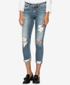 Silver Jeans Co. Suki Curvy-fit Ripped Skinny Cropped Jeans