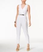 Thalia Sodi Lace Belted Jumpsuit, Only At Macy's