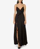 Fame And Partners Ruffled Georgette Gown