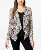 Inc International Concepts Draped Lace Moto Jacket, Only At Macy's