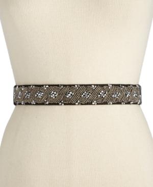 Inc International Concepts Clustered Beaded Stretch Belt, Created For Macy's