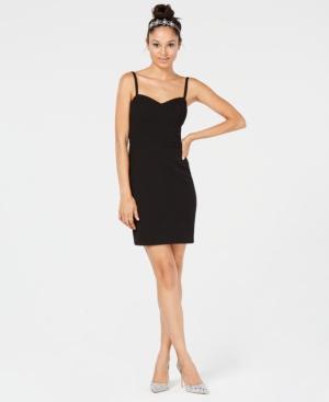 City Studios Juniors' Strappy Sweetheart-neck Dress