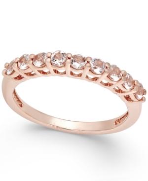 Morganite Thin Band (1/2 Ct. T.w.) In 18k Rose Gold Vermeil