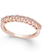 Morganite Thin Band (1/2 Ct. T.w.) In 18k Rose Gold Vermeil