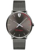 Ferrari Men's Ultraleggero Gray Ion-plated Stainless Steel Mesh Bracelet Watch 40mm 0830406