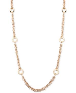 Anne Klein Gold-tone Shaky Strand Necklace