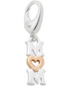 Giani Bernini Mom Charm In Sterling Silver And Rose Gold-flashed Sterling Silver