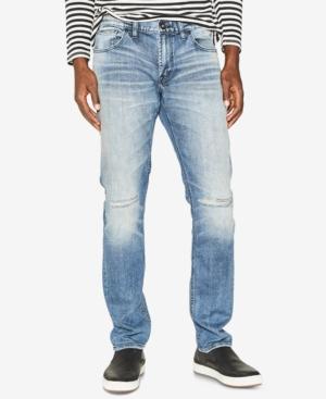 Silver Jeans Co. Men's Taavi Slim Fit Stretch Ripped Jeans
