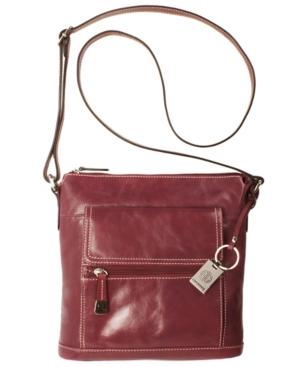 Giani Bernini Florentine Glazed Leather Vertical Crossbody