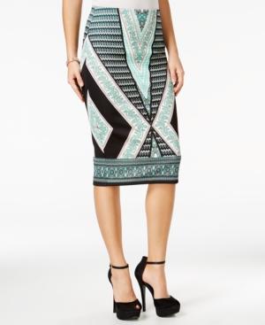 Bcx Juniors' Printed Scuba Pencil Skirt
