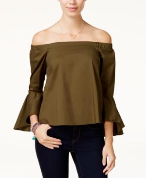 Xoxo Juniors' Ruffle-sleeve Off-the-shoulder Top