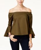 Xoxo Juniors' Ruffle-sleeve Off-the-shoulder Top