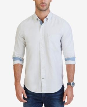 Nautica Men's Contrast-trim Oxford Shirt
