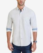 Nautica Men's Contrast-trim Oxford Shirt