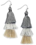Inc International Concepts Ombre Tassel Drop Earrings, Created For Macy's