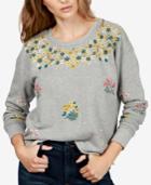 Lucky Brand Embroidered Sweatshirt