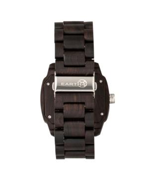Earth Wood Scaly Wood Bracelet Watch W/date Brown 46mm