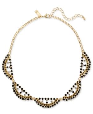 Inc International Concepts Gold-tone Beaded Scalloped Statement Necklace, Created For Macy's