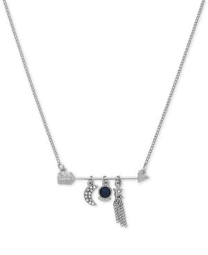 Bcbgeneration Silver-tone Moon, Sun And Star Pendant Necklace