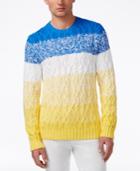 Tommy Hilfiger Men's Aaron Ombre Stripe Cable-knit Sweater