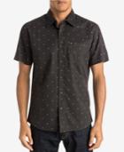 Quiksilver Men's Micro-square Pattern Short-sleeve Shirt