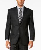 Sean John Men's Black Windowpane Classic-fit Jacket