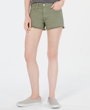 Celebrity Pink Juniors' Raw-edged Colored Denim Shorts