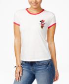 Disney Juniors' Minnie Patch Graphic Ringer Tee
