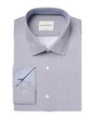Con. Struct Men's Slim-fit Diamond-pattern Dress Shirt