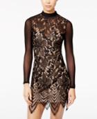 Material Girl Juniors' Illusion Lace Bodycon Dress, Only At Macy's
