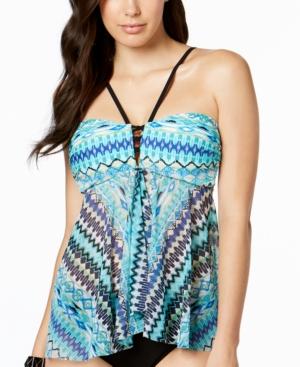 Profile By Gottex Buena Vista Flyaway Tankini Top Women's Swimsuit