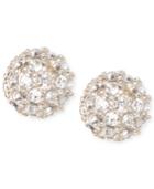 Judith Jack Gold-tone Crystal Cluster Stud Earrings