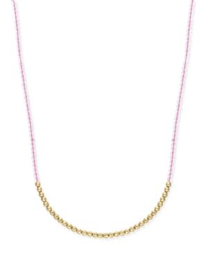 Abs By Allen Schwartz Gold-tone Beaded Long Necklace