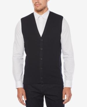 Perry Ellis Men's Textured Sweater Vest