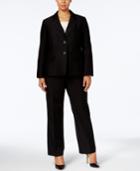 Le Suit Plus Size Two-button Jacquard Pantsuit